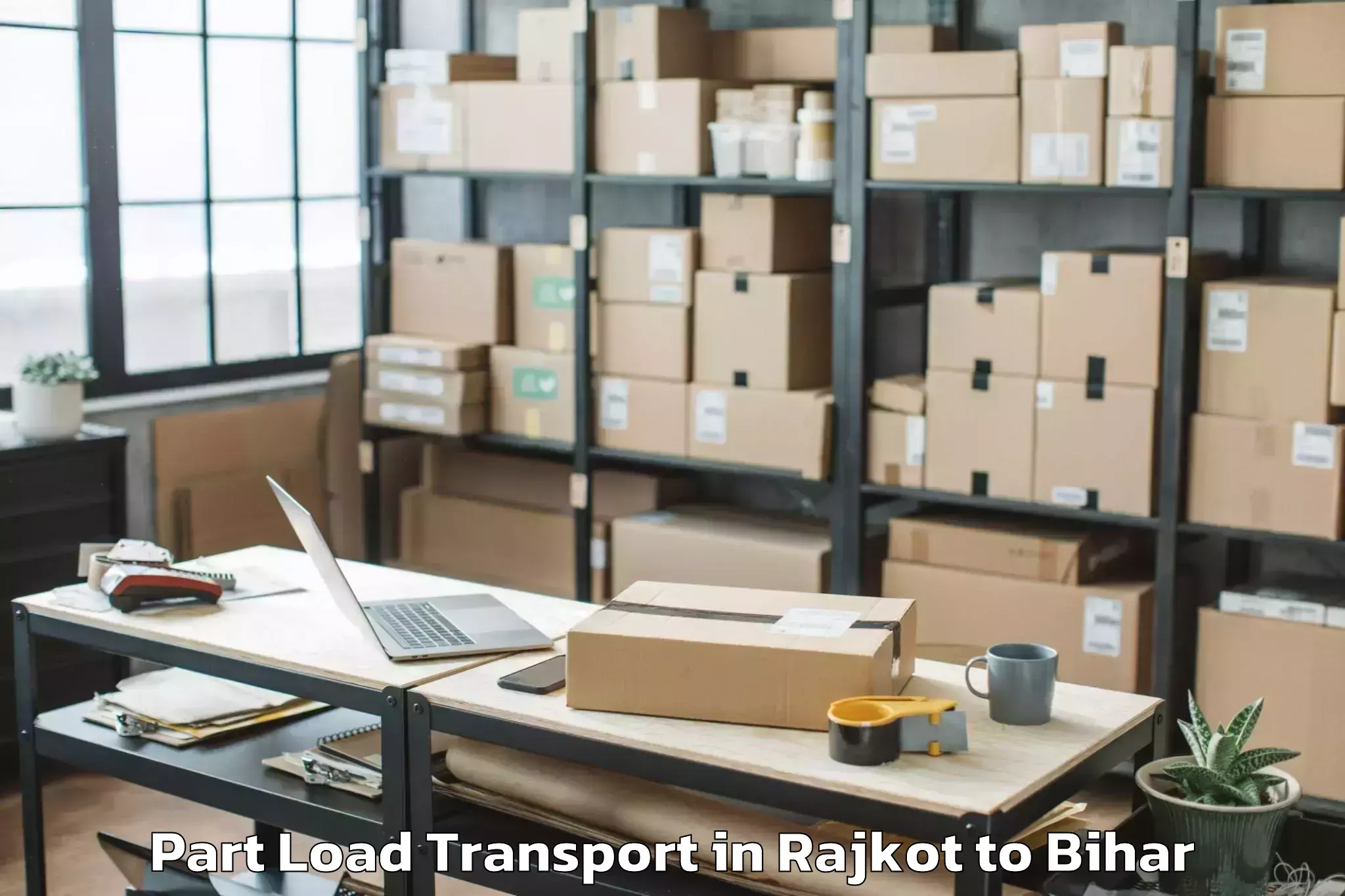 Comprehensive Rajkot to Rajaun Part Load Transport